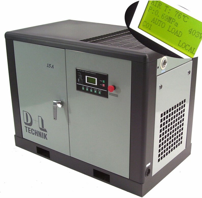 Schraubenkompressor Druckluft Kompressor 15kW 2100L 10 Schraubenverdichter 05134