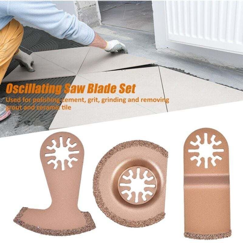 3-teilige Hartmetall-Sägeblätter für oszillierende Segment-Multifunktionswerkzeuge