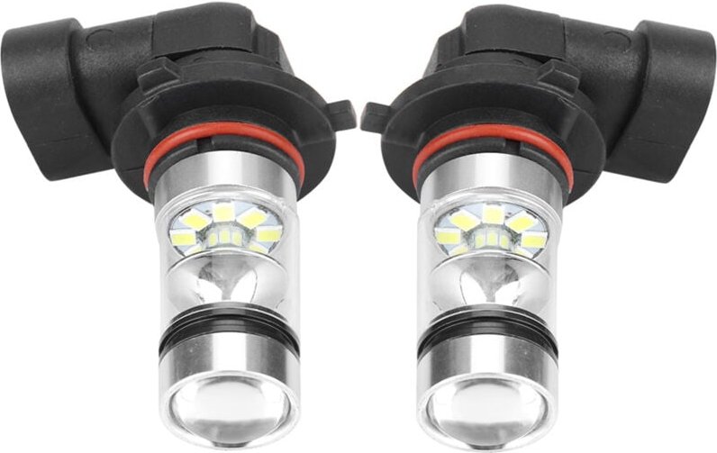 Jeffergarden - 2 Stück 9006/HB4 100 w weiße LED-Scheinwerferlampen-Set mit hoher Helligkeit, Nebelscheinwerfer, Auto-Fah...