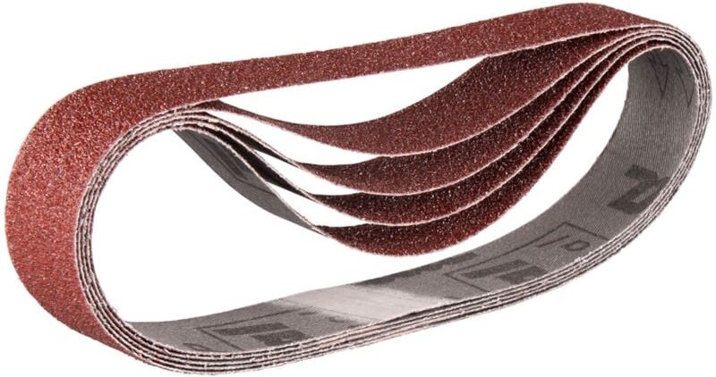 Schleifbänder 30x533 mm rot für Holz und Metall Korn 100 (5 Stck.) Makita P-36706