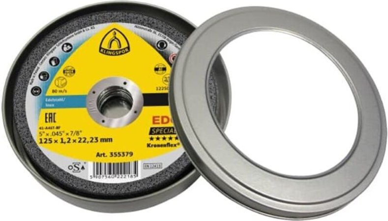 Klingspor - edge Trennscheiben, 125 x 1,2 x 22,23 mm gerade 10 Stk