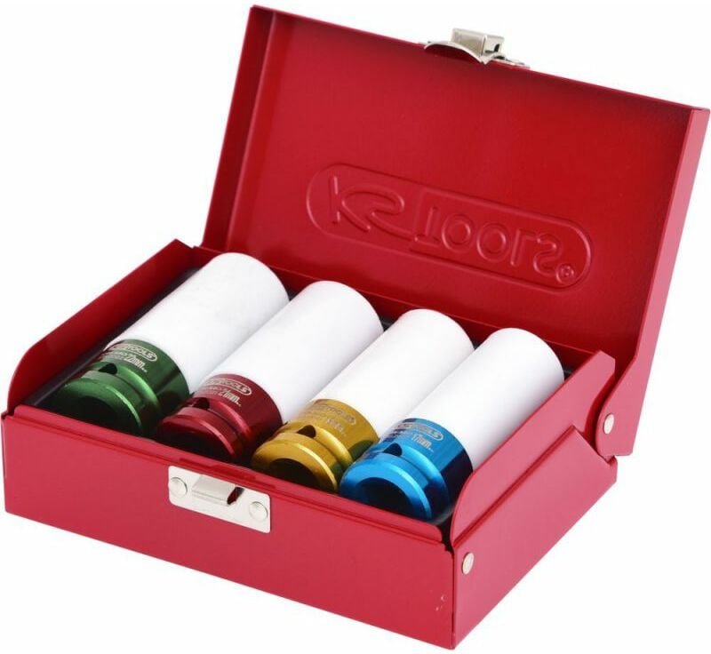 KS Tools 1/2" Alu-Felgen Kraft-Stecknuss-Satz, 4-tlg - 515.1006