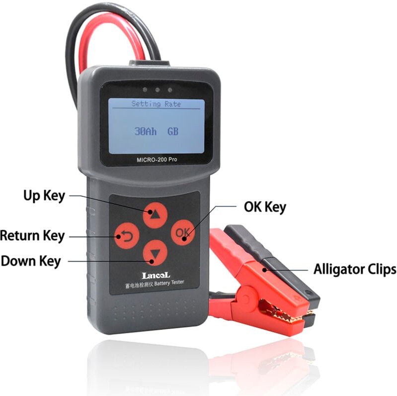 12V Auto-Motorrad-Batterietester, SAE CCA JIS Digitalanalysator, Kfz-Diagnosegerät für LKW.