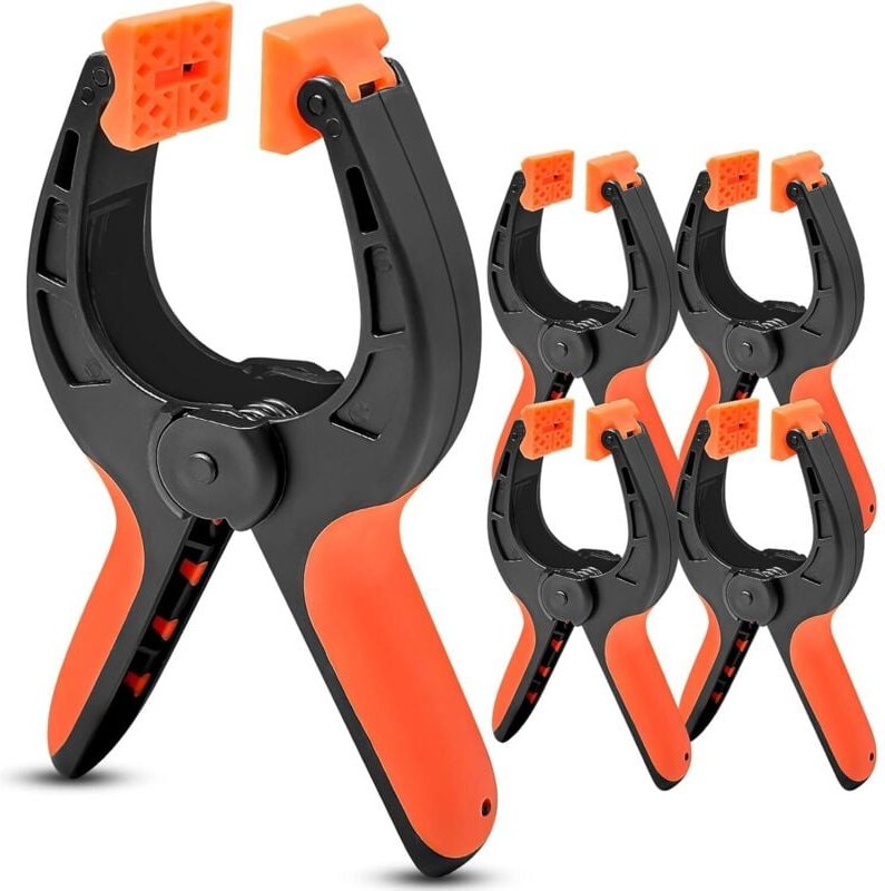 5-teiliges Federclip-Set, Nylon-Federclips, Klebeclips mit beweglichen Backen, für Holzbearbeitung, DIY-Projekte, Fotohi...