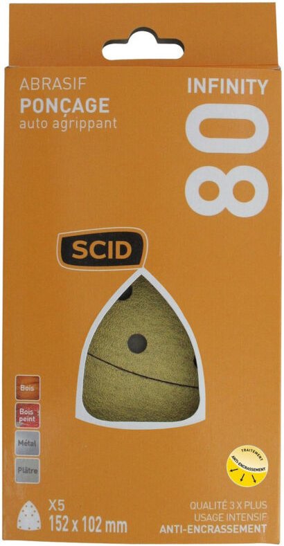 Eisen-Schleifblock Auto-Haftend 152 x 102 mm 80 5