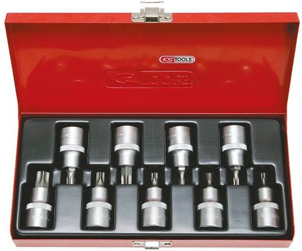 KS-Tools 911.1386 1/2"Bit-Stecknuss-Satz TX m.Bo