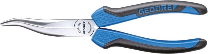 8137-200 jc Mechanikerzange gekröpft 200 mm 2K-Griff