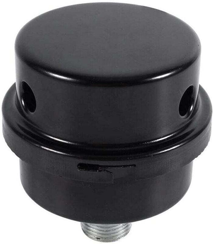 Silencieux pour Compresseur d'Air Filtre d'Admission Métal Noir Filetage 3/8 16MM Sans Huile