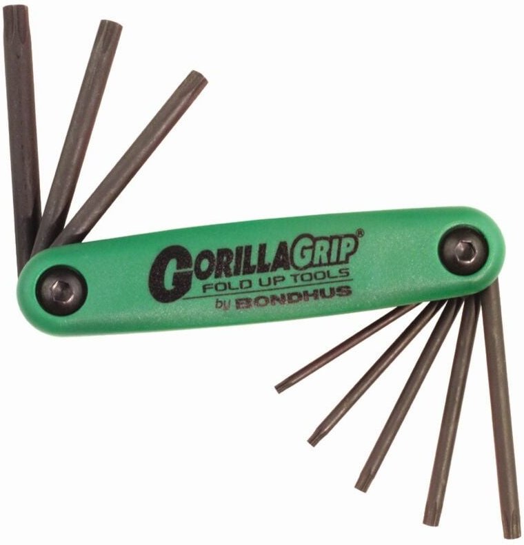 GorillaGrip® Messer mit 8 Torx-Schlüsseln T6 - T25 Bondhus 12632