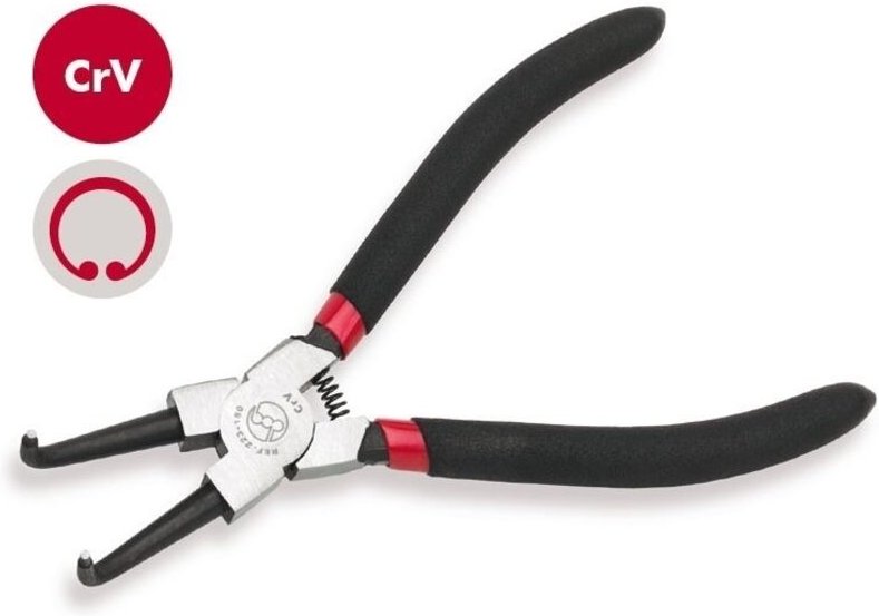 Dogher - Zange, gebogen, innen, Seeger Pro (300 mm) 223X-300