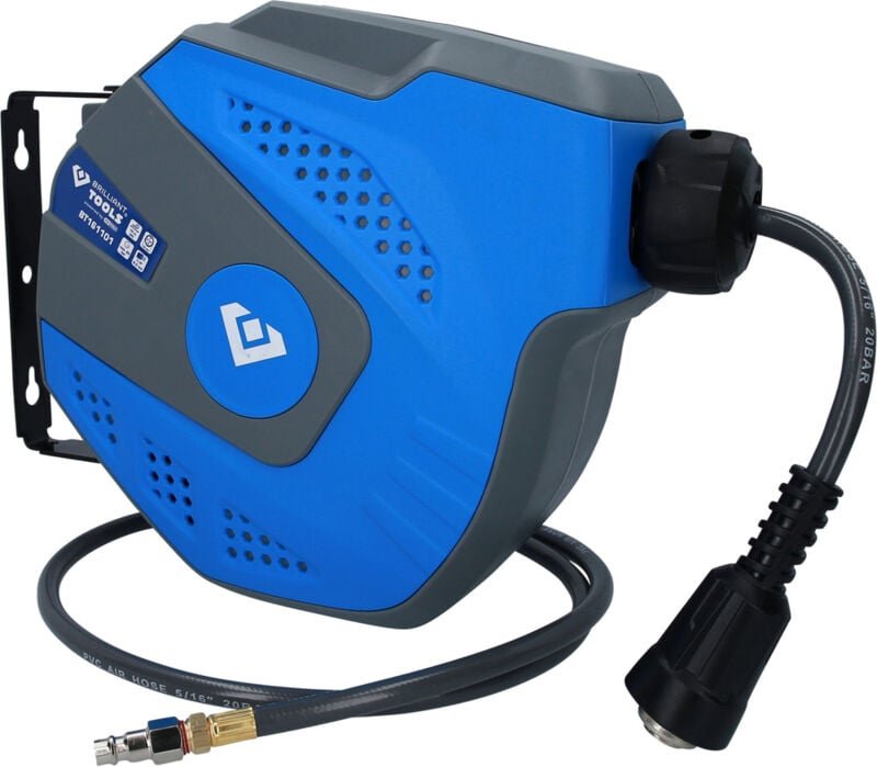 Brilliant Tools - Automatischer Druckluftschlauch-Aufroller, ø 8 mm x 10 m