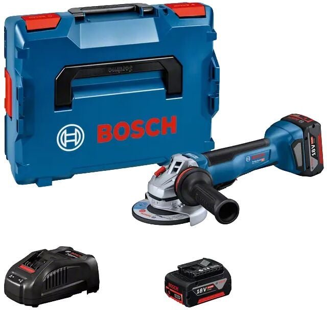 Bosch Akku-Winkelschleifer gws 18V-10 p, 2x 5,0 Ah + Ladegerät in l-boxx 136