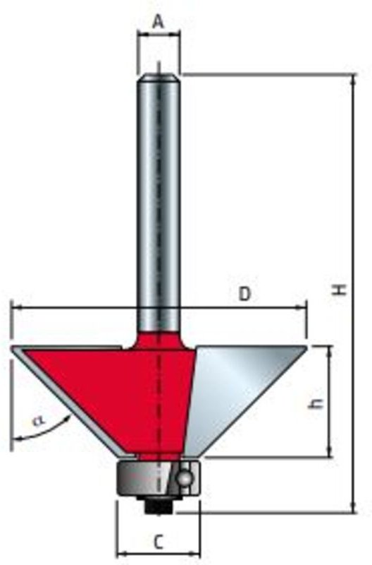 Freud - Fasebohrer Ø33 H11,5/54 Q8 Z2 - F03FR01915 -40-10408P