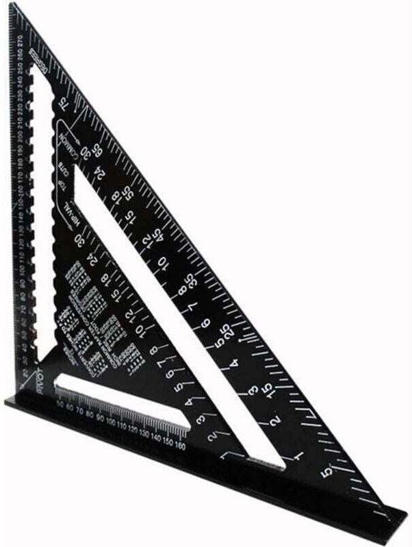 Zimmermannswinkel 90 Grad Dreiecklineal aus Aluminiumlegierung Hochpräzises Messwerkzeug für die Holzbearbeitung Winkelm...