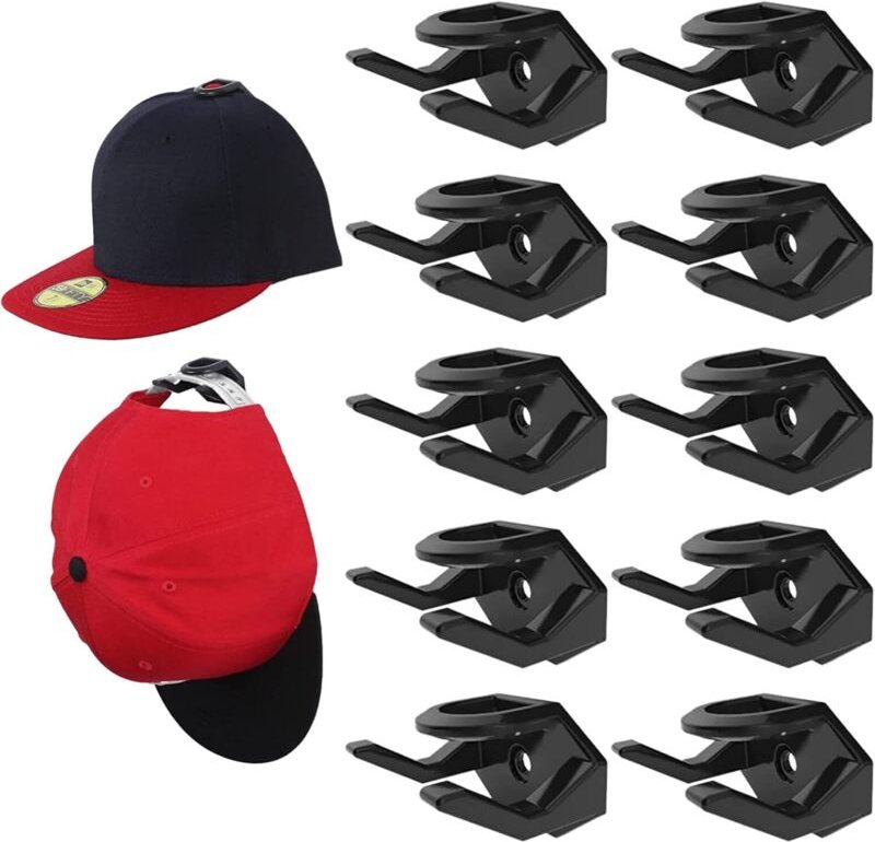 Selbstklebende Huthaken, 10 Huthaken für die Wand, selbstklebende Hutablage, Haken mi