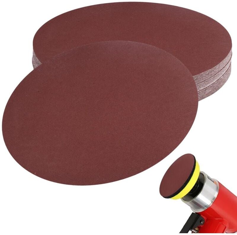 30-teiliges Schleifscheiben-Set, 180-mm-Schleifscheibe, 60er-Körnung, Rundschleifpapier, Schleifscheiben ohne Löcher, fü...