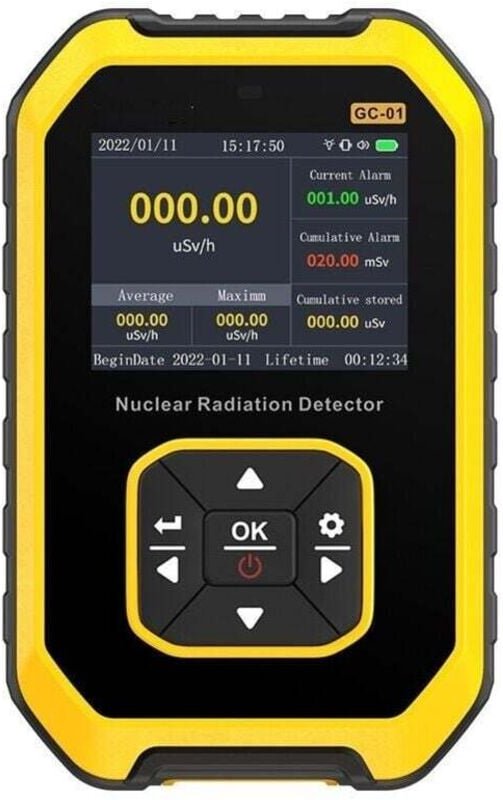 Tragbares digitales Geigerzähler mit LCD-Display, Detektor für nukleare Strahlung, Beta-Gamma-Dosimeter-Tester