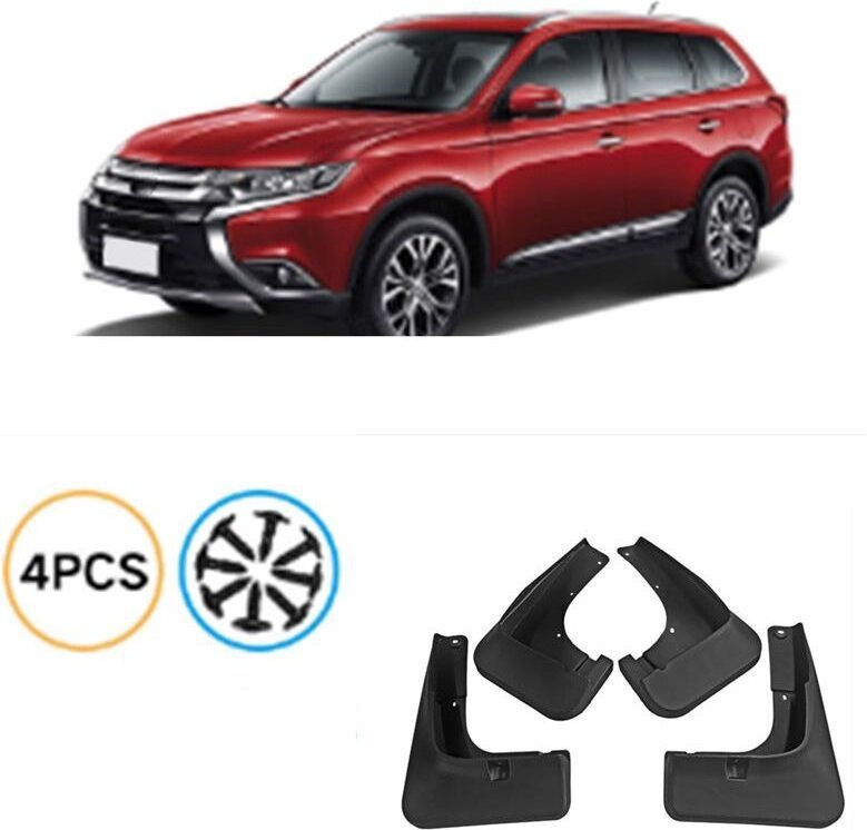 4 Stück Auto-Kotflügel, Schmutzfänger, Spritzschutz, Kotflügel für Outlander 2015-2019