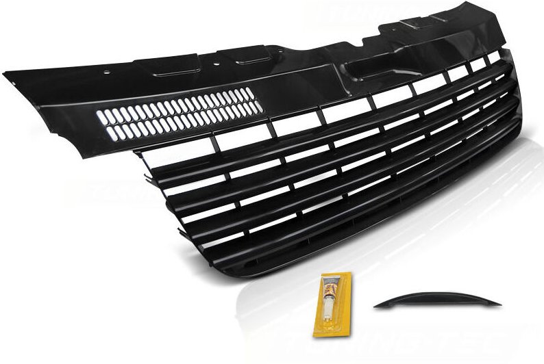 Kühlergrill vw T5 04-09 transporter schwarz glänzend