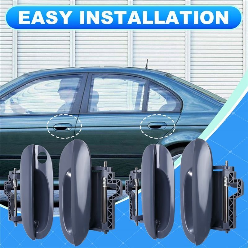 4-Teiliger Türöffnergriff Außen 51218245461 51218245462 für 5er E39 1997-2003 51218245463 51218245464/55/56