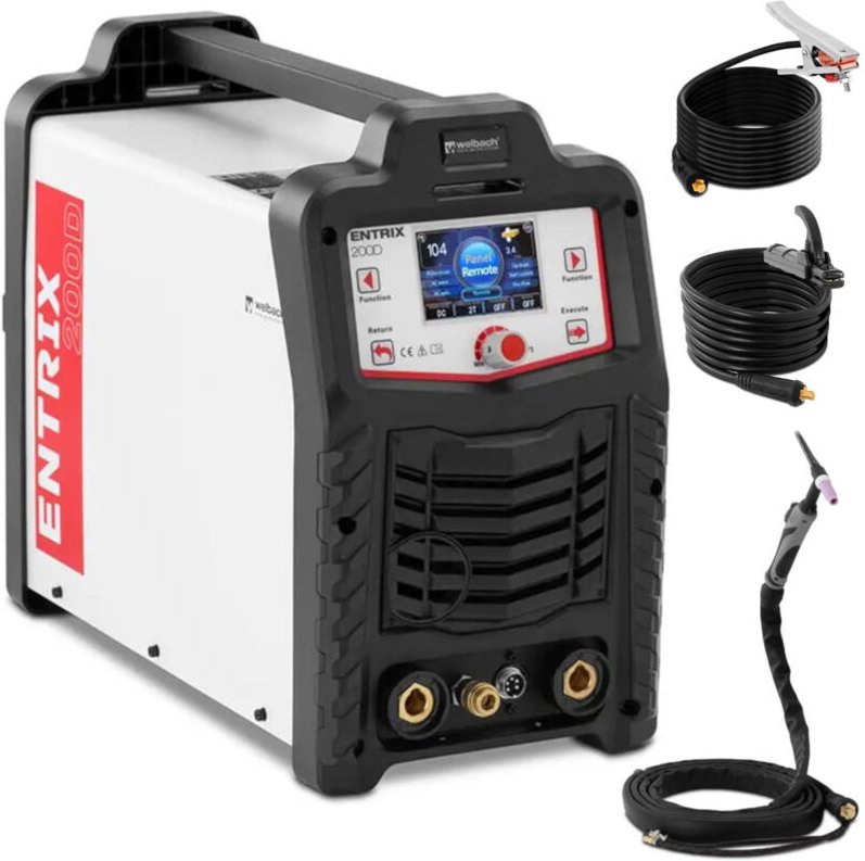 ENTRIX TIG MMA HF AC/DC Pulse 200A digitales Aluminiumschweißgerät