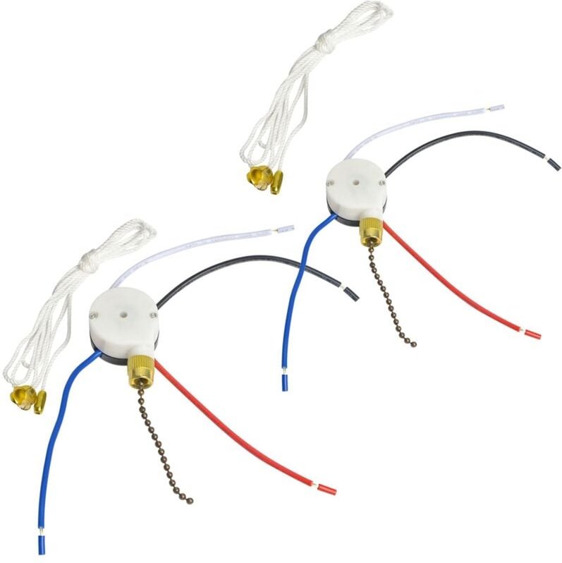 Tlily - DeckenlüFter-Zugschalter, ZE-208S E89885 3-Gang-4-Draht-LüFterschalter Zugketten-Schnurschalter LüFterlichtschal...