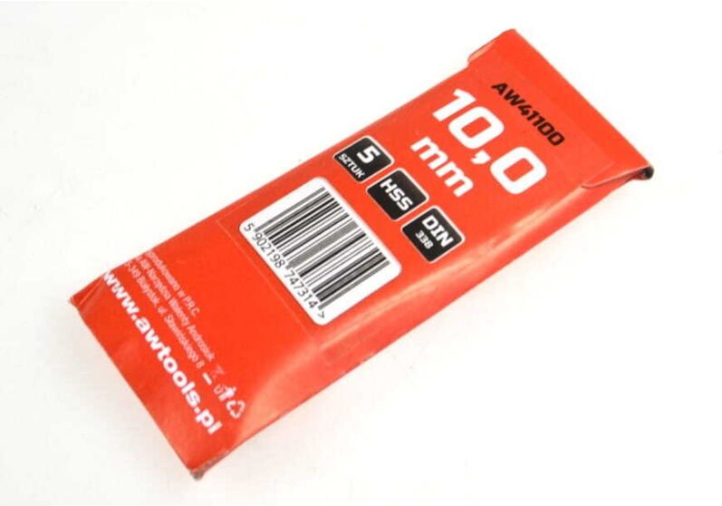 AWTOOLS METALLBOHRER WEISS 10,0mm/5Stk.