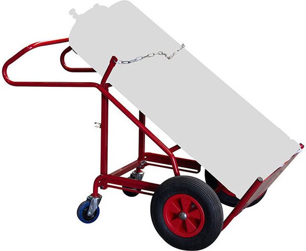 Diable-manutention - Kippbare Flachenkarre - 2 große Flaschen - Gummiräder - 810007876