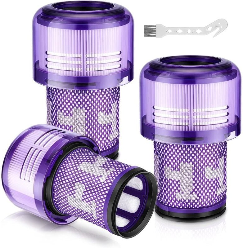 Bluedeer - 3er-Pack HEPA-Filter für Dyson V12 Detect Slim Absolute Staubsauger, Ersatzzubehör für waschbaren V12-Filter