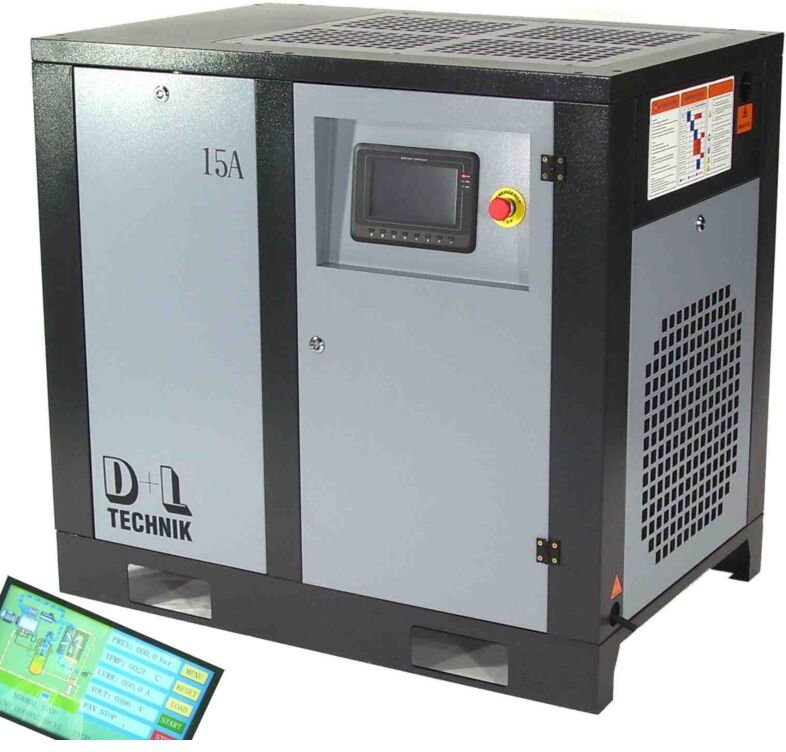 Schraubenkompressor 11kw Druckluft Kompressor 1300l 10bar Schraubenverdichter 05136