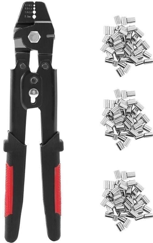 Crimpzange für Metallkabel, PC-Crimpzange, Presszange mit Crimphülsen-Set