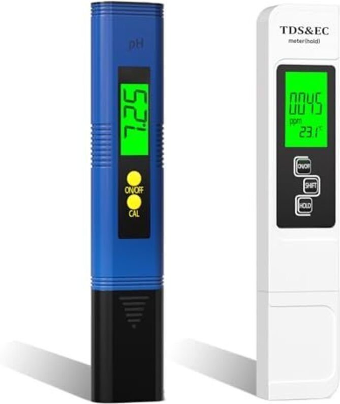 4-in-1 pH/TDS/EC/Temperatur-Tester für Aquarium, Schwimmbad und Trinkwasser