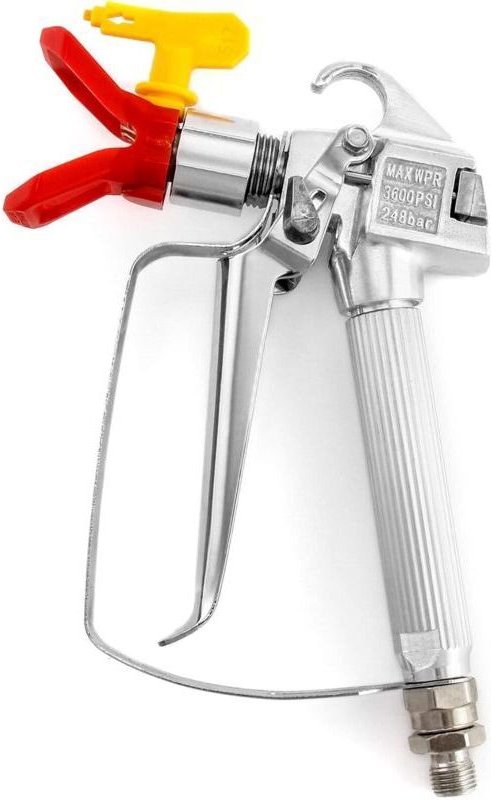 Airless-Farbspritzpistole + Düsenschutz, Universalwerkzeug kompatibel mit Titan Wagner Farbspritzgeräten, 3600 PSI / 250...