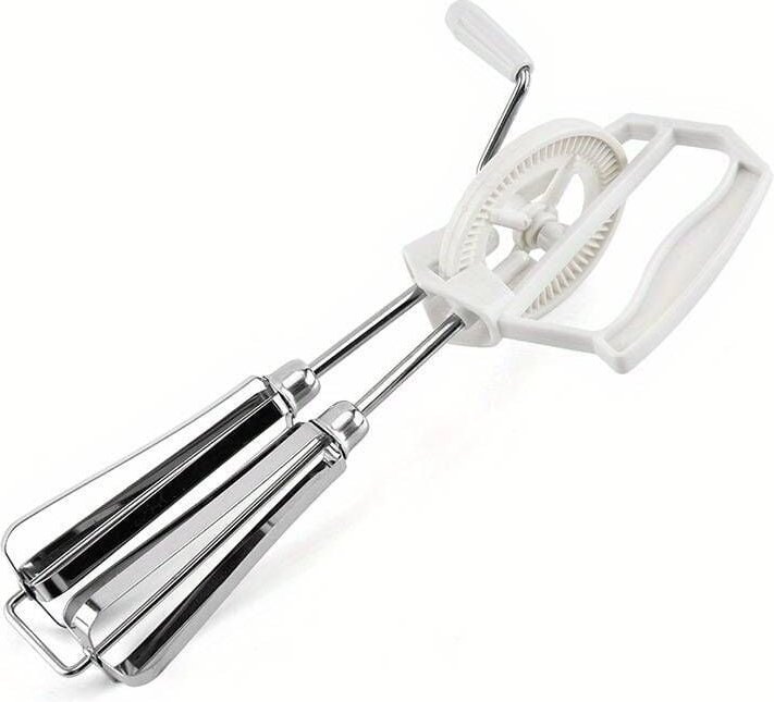 Doppelrad-Schneebesen aus Edelstahl, Handmixer aus Edelstahl