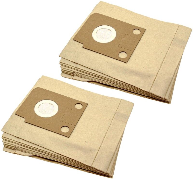 20x Staubsaugerbeutel kompatibel mit Jata am, 905 a / am, 905 a Staubsauger - Papier, 26cm x 21cm Sandfarben - Vhbw