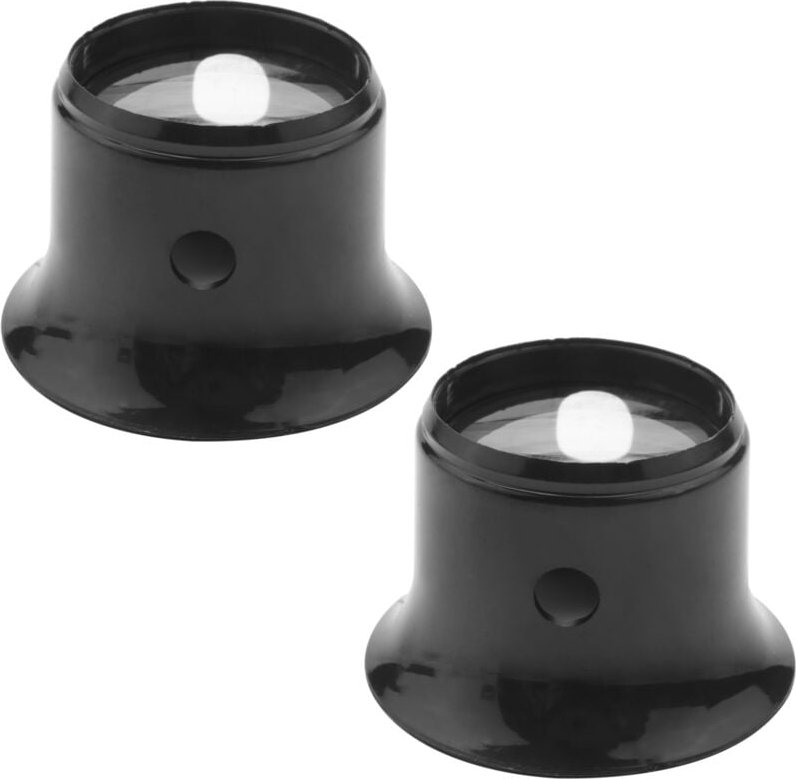 2X Uhrmacherlupe Vergruesserungsglas 10X Augenlupe Schmuck Lupe Juwelier Okular