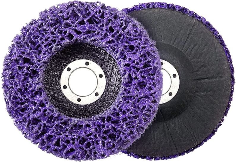 Reinigungsscheiben, Schleifscheibe für Winkelschleifer, 2 Stück Edelstahl-Reinigungsscheiben 125 mm