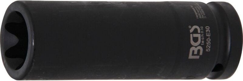 Kraft-Steckschlüssel-Einsatz E-Profil, tief Antrieb Innenvierkant 20 mm (3/4") SW E30