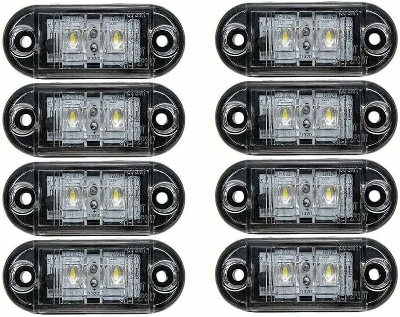 Seitenmarkierungsleuchten fürs Auto, 8 Stück, 12 V/24 v, led, universelle Signalleuchte für lkw, Anhänger, Transporter, ...