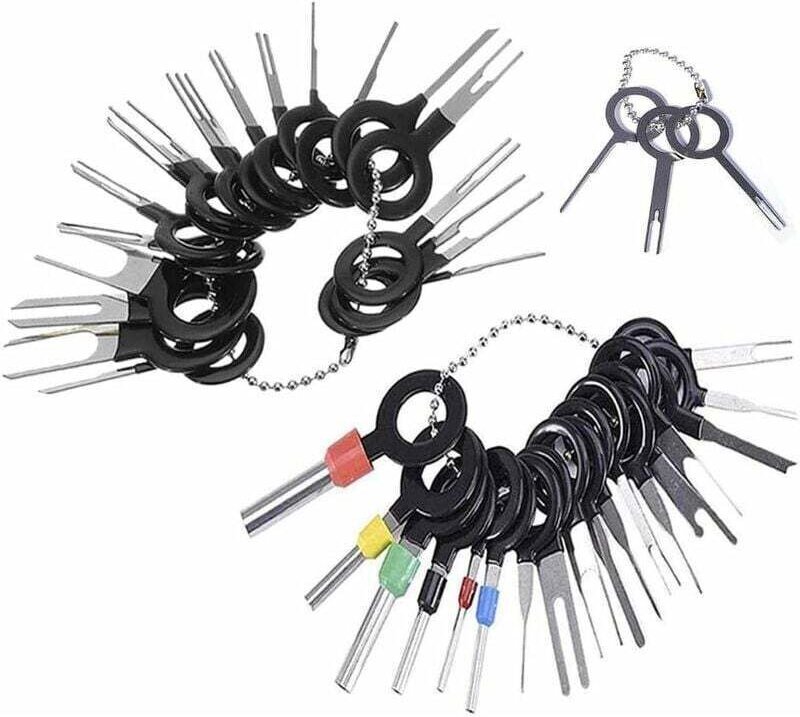 39-teiliges Werkzeugset zum Entfernen von Kabelklemmen. Werkzeug zum Entfernen von Kabelklemmen, Stiftauszieher für Kfz-...