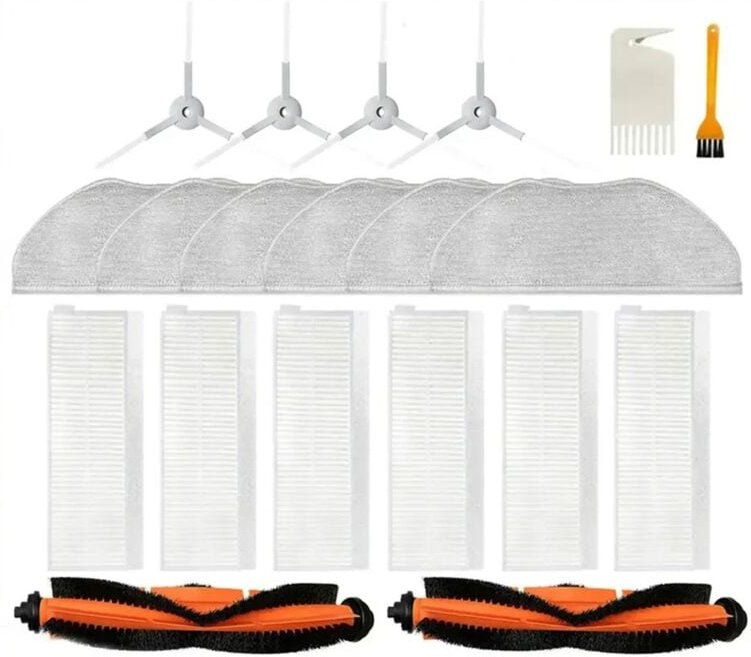 Für V3 Max V-RVCLM27B Wichtigsten Seite Pinsel Hepa-Filter Mopp Lappen