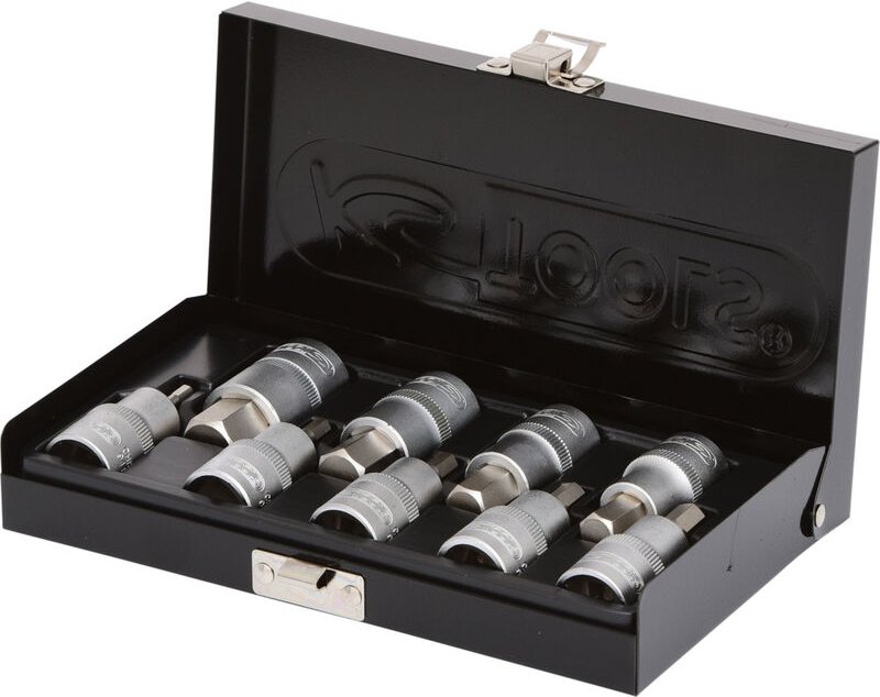 Ks Tools 1/2' Bit-Stecknuss-Satz Innensechskant, kurz, 9-teilig