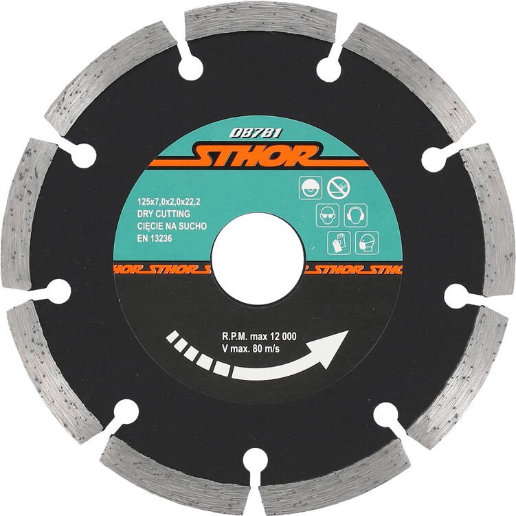 STHOR 08781 - Diamantscheibe -, segmentiert 125mm