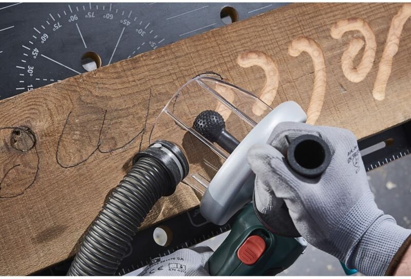 Absaughaube für Winkelschleifer (4399000) - Wolfcraft