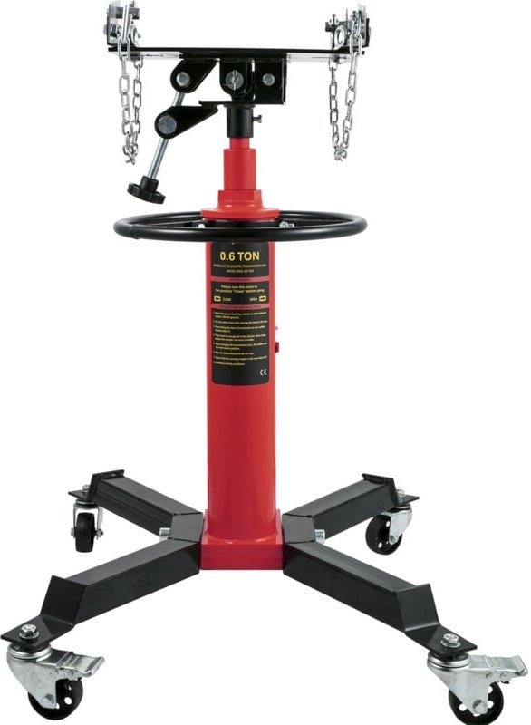 Mophorn 3/5 Tonnen hydraulischer Getriebeheber, 1322 lbs Tragkraft, teleskopischer 2-stufiger Bodenlift mit Fußpedal und...