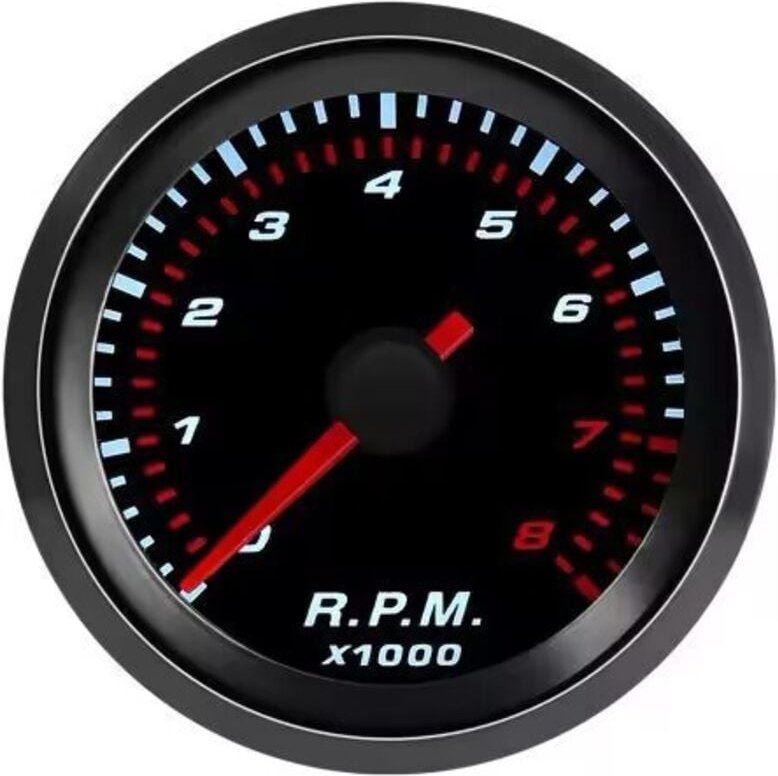 52-mm-Drehzahlmesser-Zeiger-Set für Pkw-Motoren, Drehzahlmesseranzeige, beleuchtet, universeller Rauchton