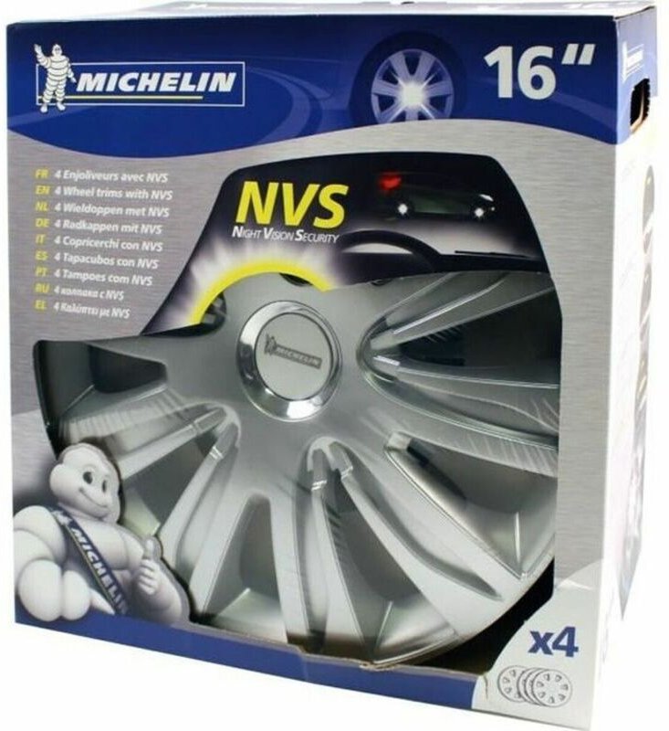 Radkappe Michelin Grau Silberfarben 16" 4 Stücke