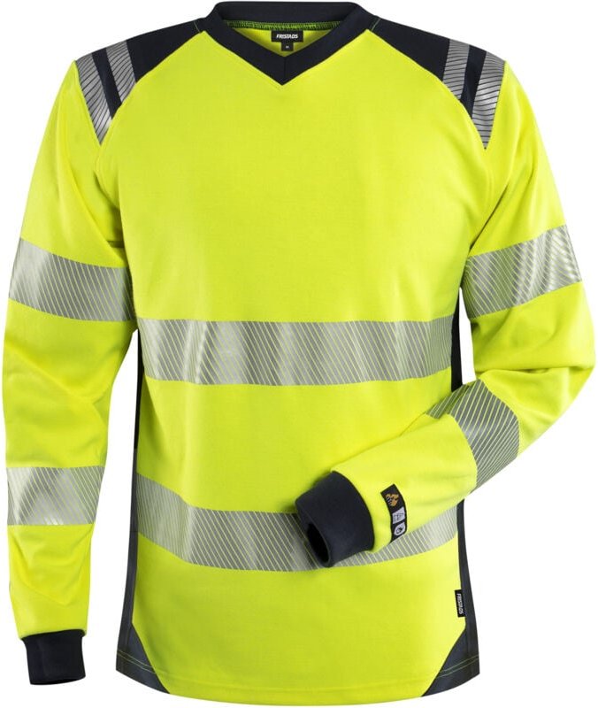 Fristads 131146-171-2XL Flamestat High Vis T-Shirt Kl. 3 7357 TFL Ultimate V-Aus