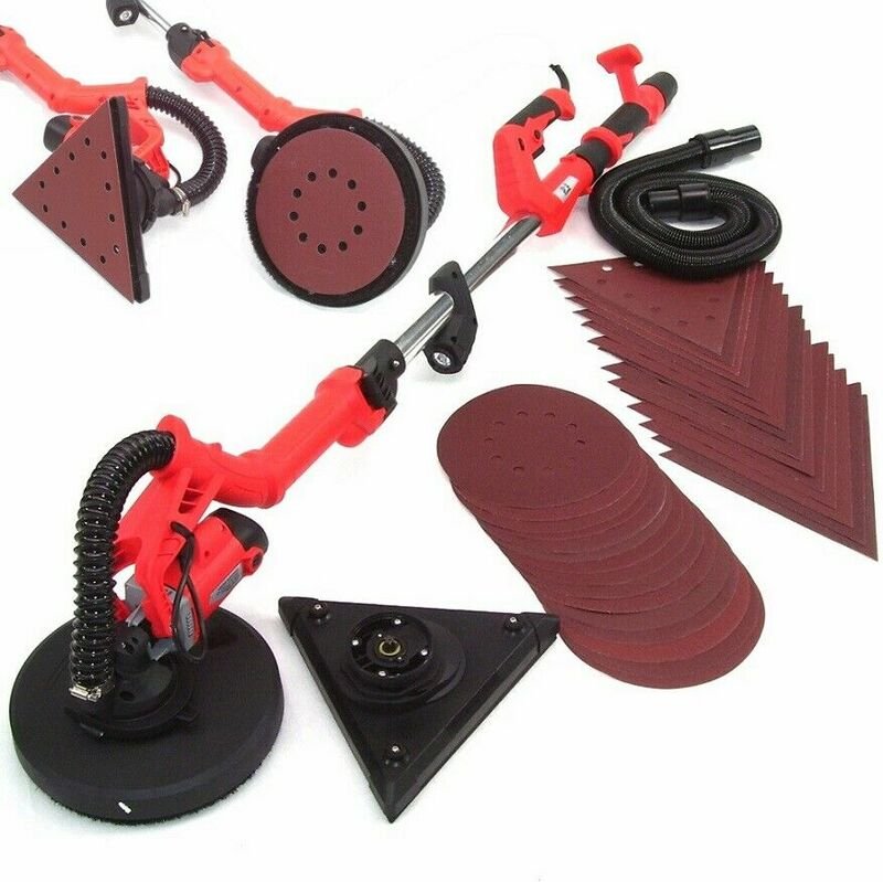 Apex - 2in1 Deckenschleifer Trockenbauschleifer Langhalsschleifer 930W 30 Schleifscheiben