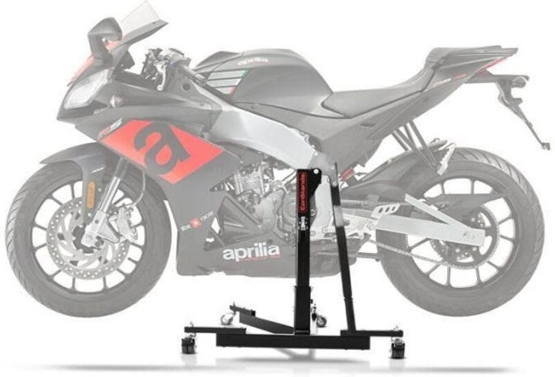 Hub-Motorradständer - ConStands Power-Evo - Kompatibel mit Aprilia RS4 125/RS 125 - Tragfähigkeit 300 kg - Leicht 17 kg